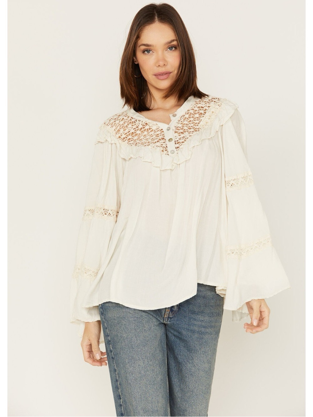 JEN'S PIRATE BOOTY WOMEN'S PEONY TOP Size M